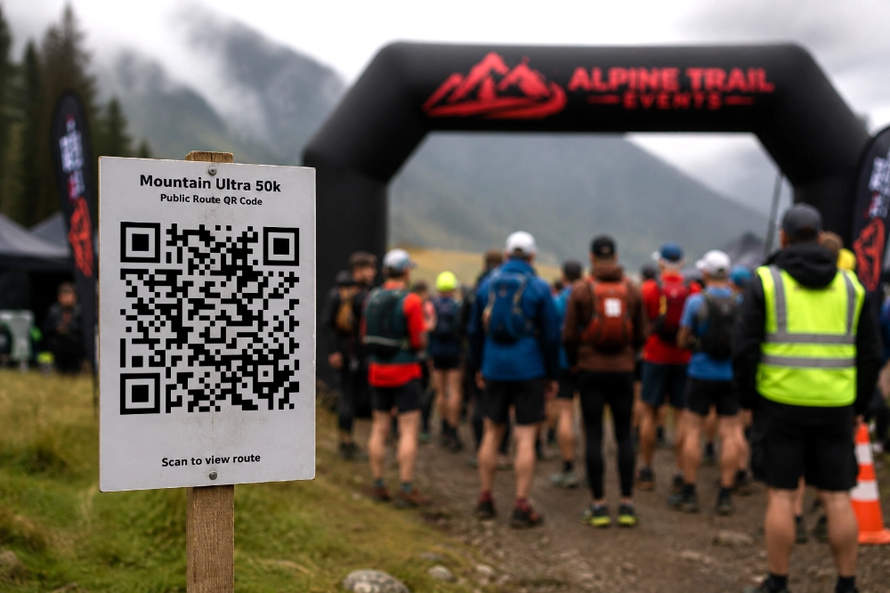 Route QR code example